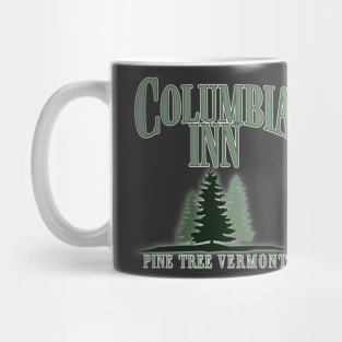 White Christmas Columbia Inn Pine Tree Vermont, Bing Crosby, Danny Kaye Mug